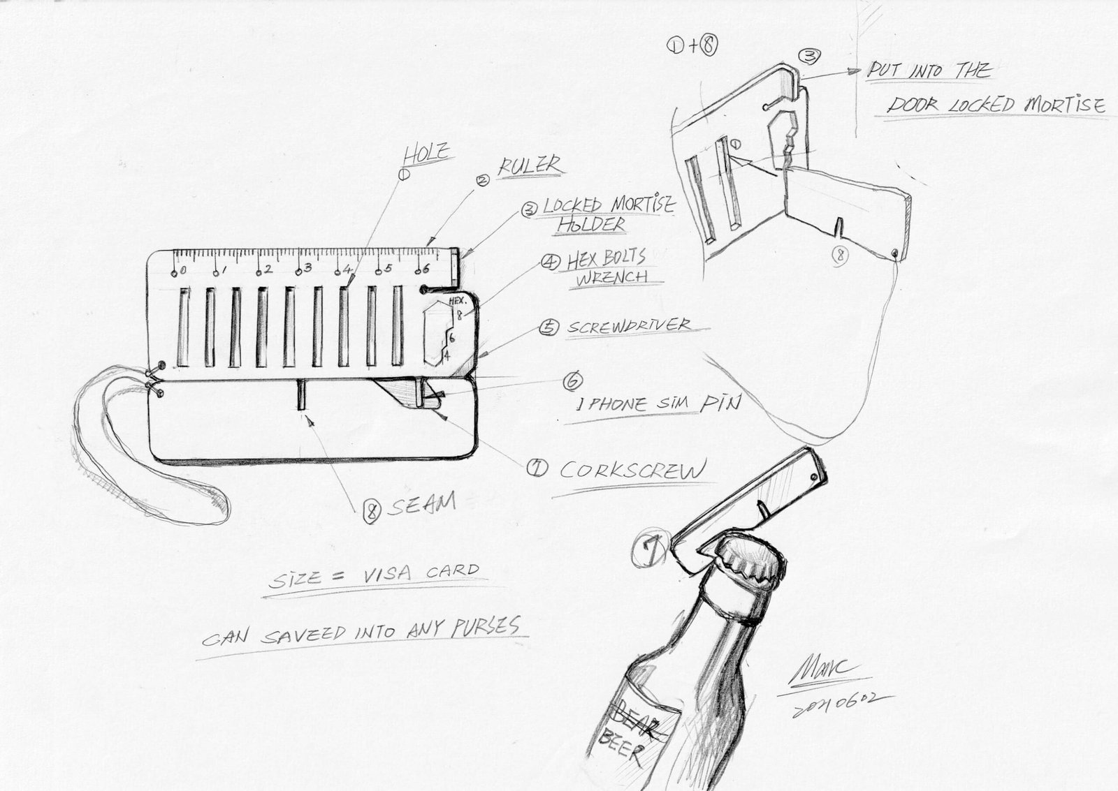 hand drawn design sketch